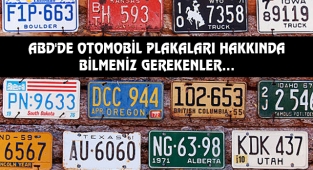 ABD'de Özel Plaka Bedeli 50 Dolar!