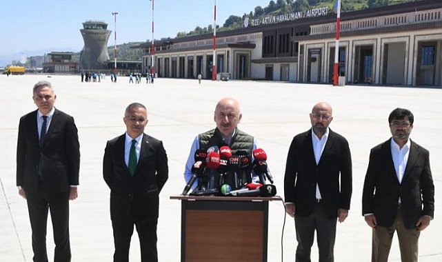 Bakan Karaismailoğlu'ndan Rize'de açılış öncesi son kontrol