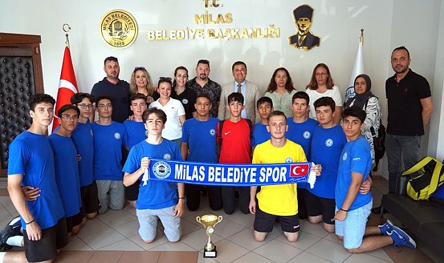 Muğla Milas'ta şampiyon hentbolculardan ziyaret