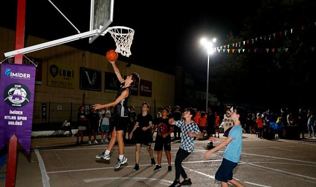 Bursa İnegöl'de sokak basketbolu heyecanı