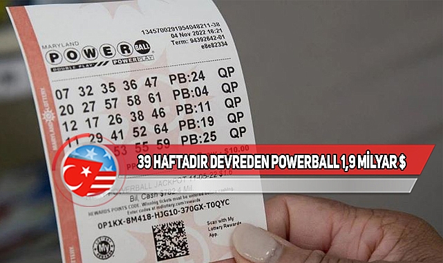 TAM 1.9 MİLYAR DOLAR POWERBALL!