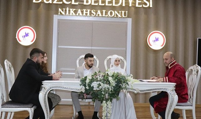 Düzce'de nikah işlemlerinde yüzde 15 artış