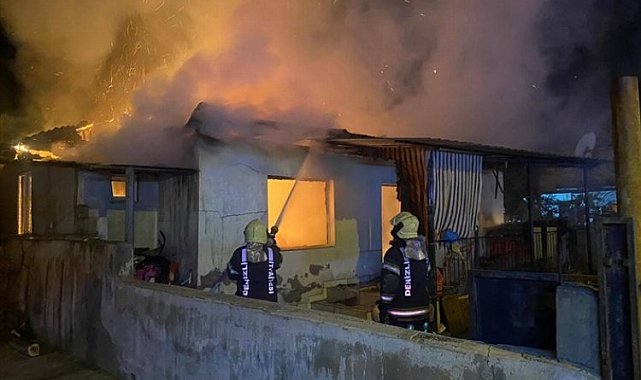 Evi yanan aileye belediye sahip çıktı