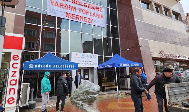 Gölcük, Kızılay ile deprem bölgesine yardım topluyor