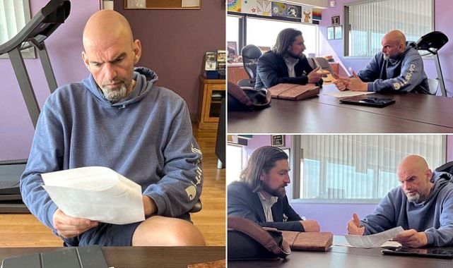 Fetterman seen in hospital for first time during depression treatment