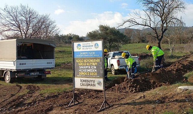 Sakarya'da Pamukova Bayırakçaşehir'e yeni içme suyu hattı