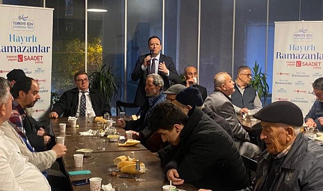 Edirne Keşan'da Saadet Partisi'nden geleneksel iftar