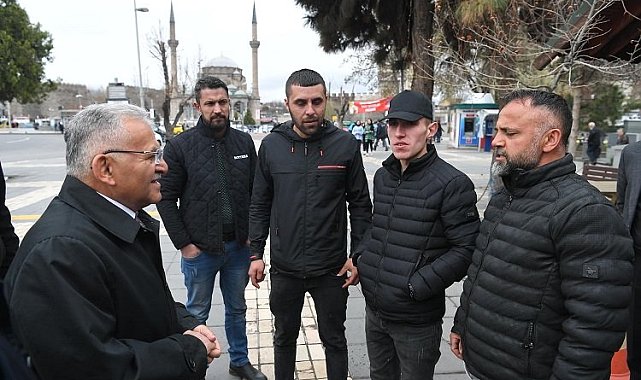 Memduh Büyükkılıç'tan esnaf ziyareti