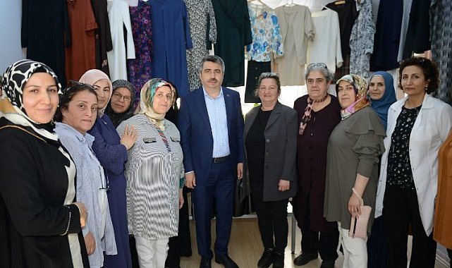 Bursa Yıldırım'da üreten kadınlarla buluşuldu