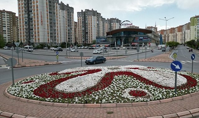 Kayseri Melikgazi 'çiçek' gibi oldu