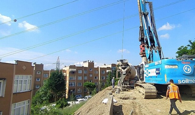 Kocaeli'de 'Yuvam Akarca'da 86 adet fore kazık çakıldı