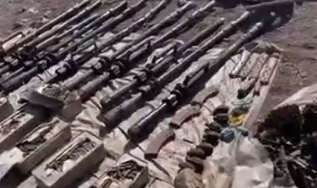 Pençe Kilit'te terör örgütüne ait çok sayıda silah ele geçirildi