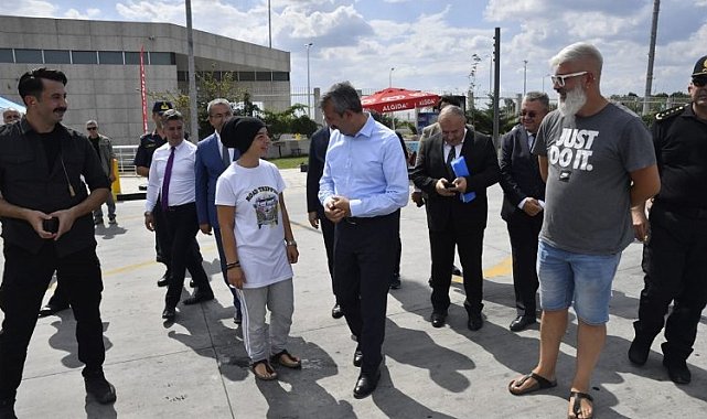Hamzabeyli Gümrük Kapısı'na Vali Sezer'den inceleme