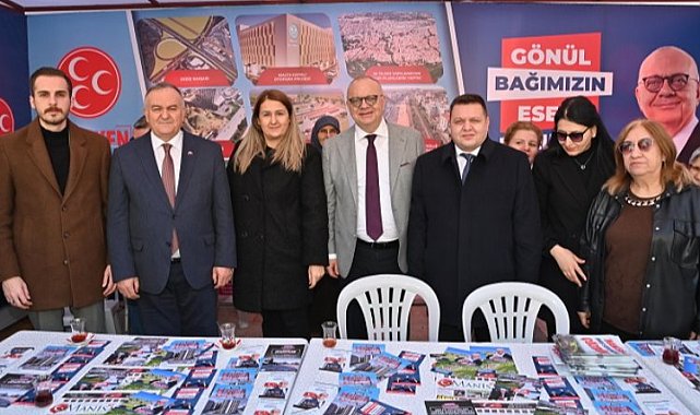 Başkan Ergün'den seçim standına ziyaret