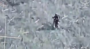 Russian troops ride into frontline on E-SCOOTERS before being droned