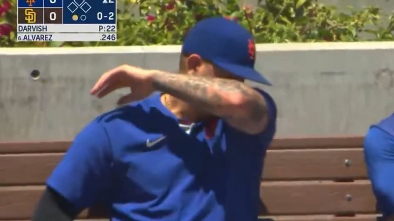 Brutal moment Mets star fights back tears after being traded midgame