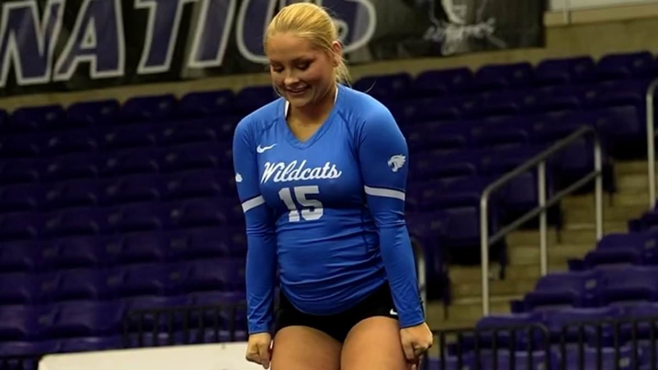 Student who 'hid dead baby in closet' seen cheering with visible bump
