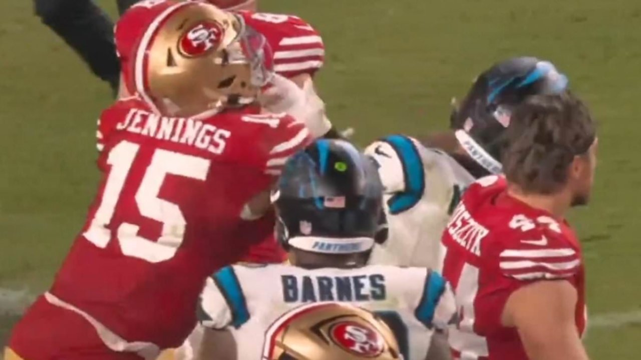 Furious 49ers star smacks rival in ugly on-field scenes after win