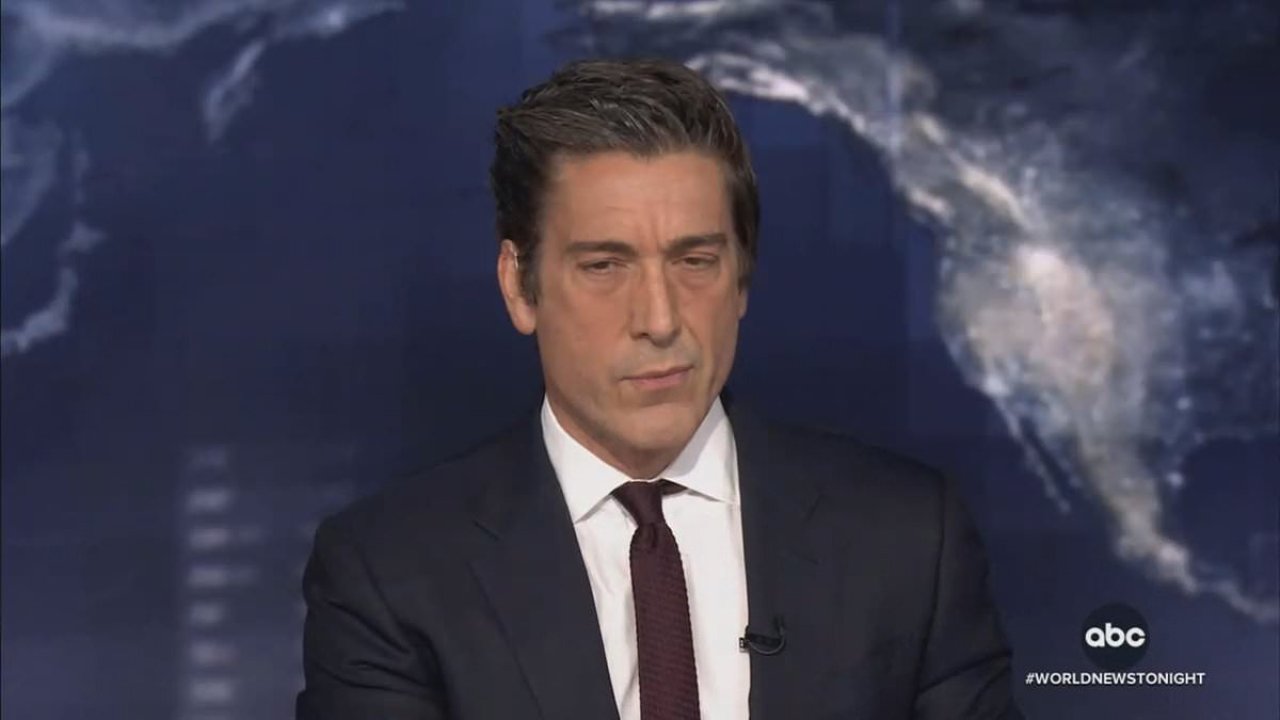 Hilarious on-air gaffe on David Muir's World News Tonight