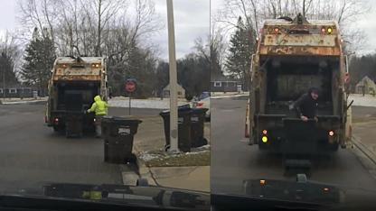 Ohio'da polisten kaçan şüpheli çöpte saklanırken yakalandı