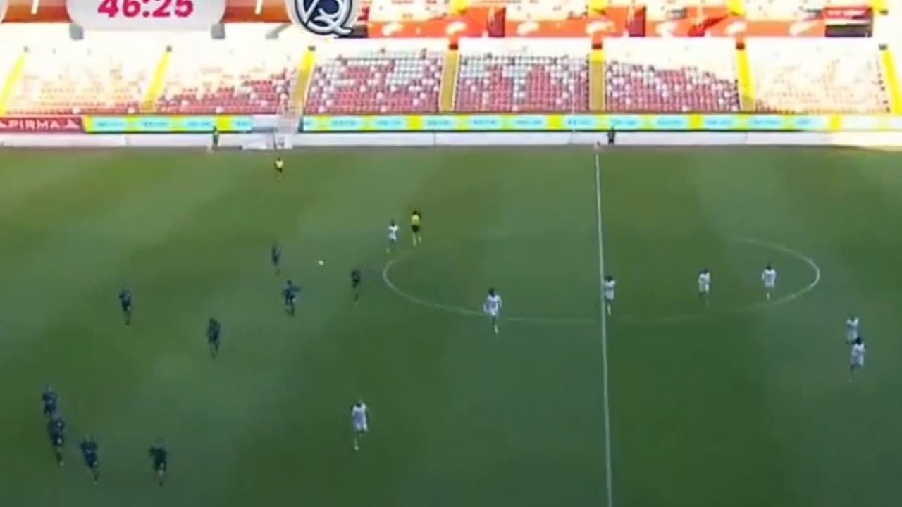 Terrifying moment footballers run off pitch for safety in Mexico