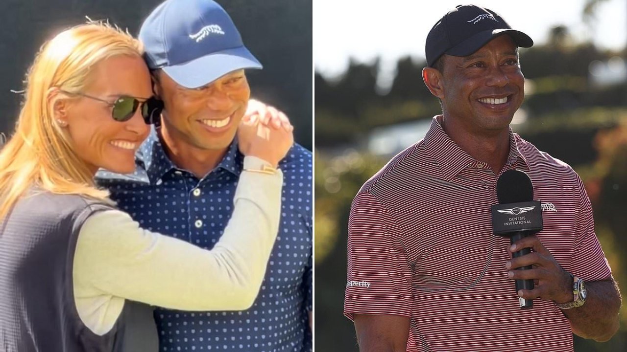 Tiger Woods packs on the PDA with Vanessa Trump