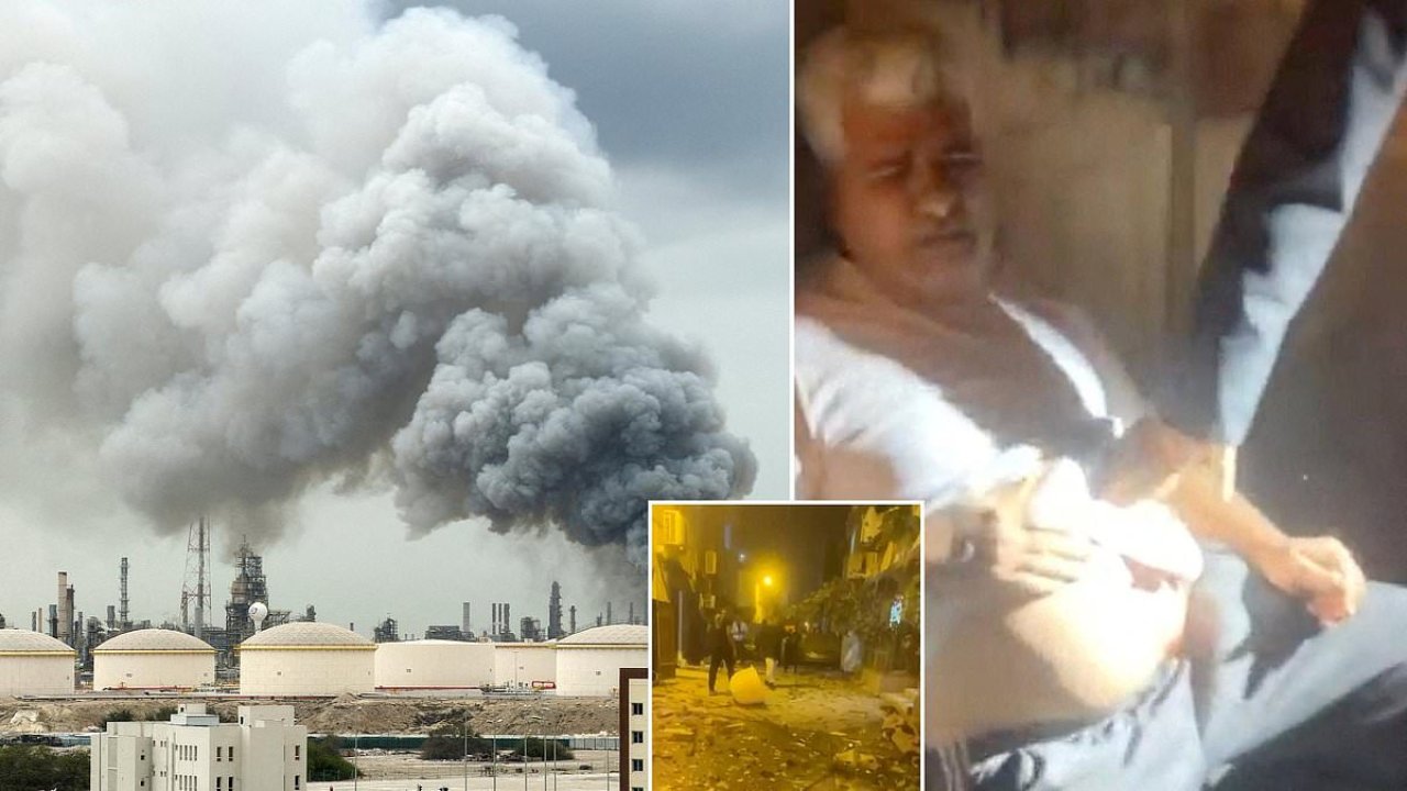 Iran unleashes huge overnight attack on Gulf states as refinery is hit