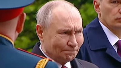 Putin is seen with swollen face during Victory Day parade