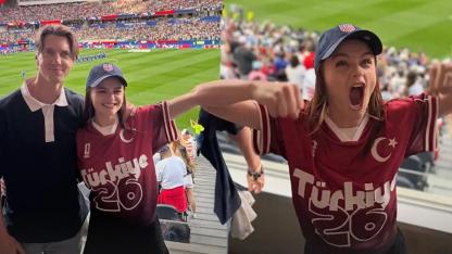 Joey King, ABD maçında Türkiye'yi destekledi
