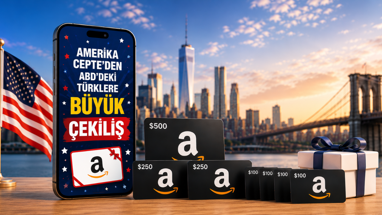 Amerika Cepte'den ABD'deki Türk Topluluğuna 1.500 Dolarlık Gift Card Çekilişi
