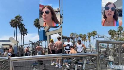 Muscle Beach'i ziyaret eden Türk vatandaşının paylaşımı gündem oldu