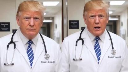 Trump Beyaz Önlüğü Giydi, Reçeteyi Yazdı