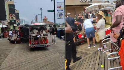 New Jersey'de zincirleme kaza: İki polis ATV'si çarpıştı