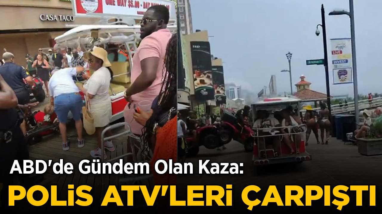 New Jersey'de zincirleme kaza: İki polis ATV'si çarpıştı