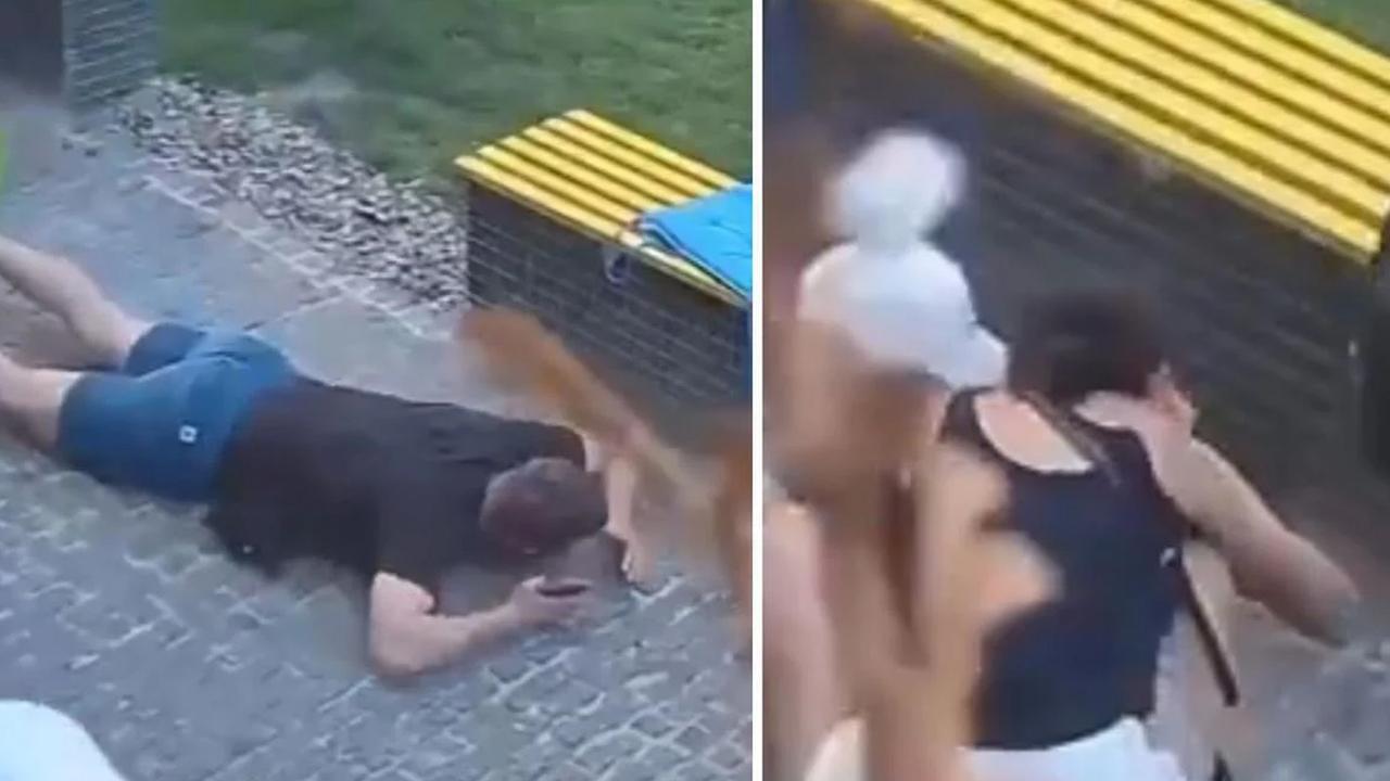 Rus füzeleri parkın yanına düştü! O anlar kamerada