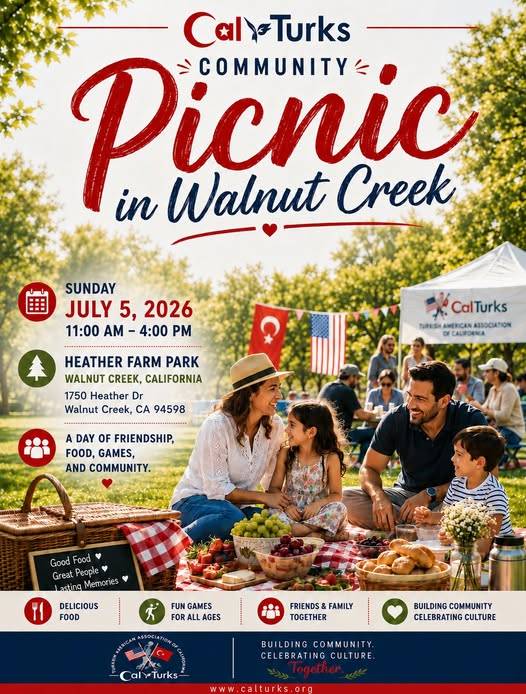 CalTurks, Walnut Creek'te yaz pikniği düzenliyor