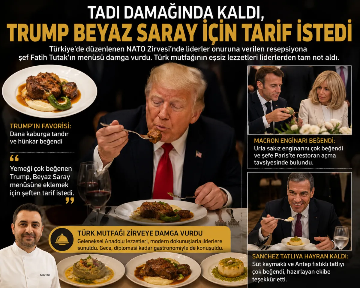 Trump, Türk lezzetini Beyaz Saray menüsüne taşımak istedi